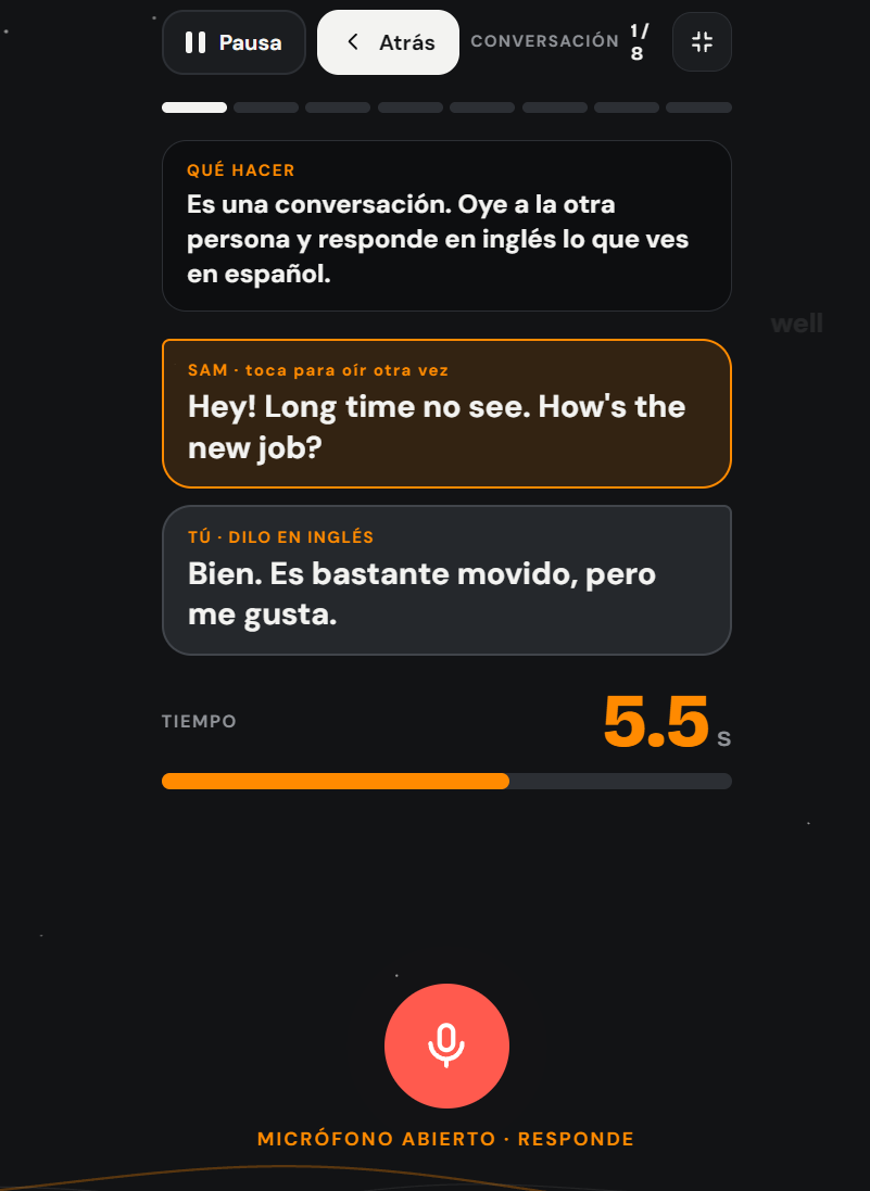 Ruta Fluency en vivo